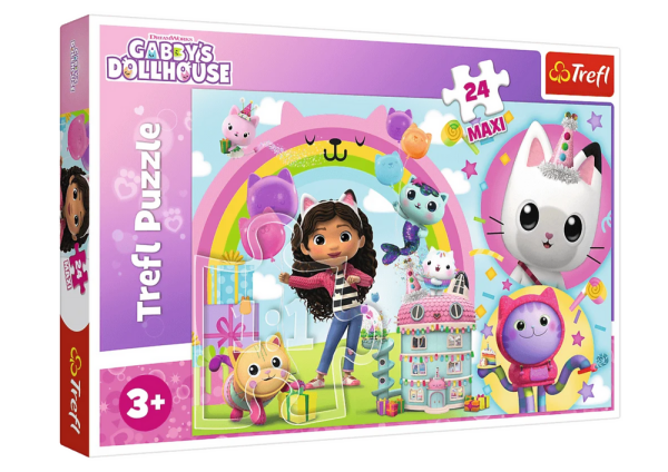 Mamido Puzzle Gábinin kouzelný domek 24 maxi dílků Trefl