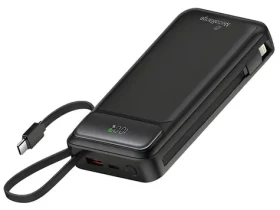 MediaRange Powerbanka 20 000 mAh černá / Powerbanka / USB-C PD / Quick Charge / LCD displej / 74 Wh (MRMA756)