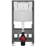 CERANO - Kompletní WC set Basic/Felci - bílá lesklá - WC tlačítko Modulo/Bílá - volně stojící - předstěnová instalace - 53x37 CER-8050BD86092