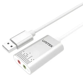 Unitek Y-247A stříbrná / Externí zvuková karta / USB-A / 3,5 mm jack (Y-247A)
