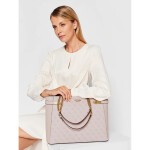 GUESS kabelka Zadie Logo Girlfriend ružová Růžová