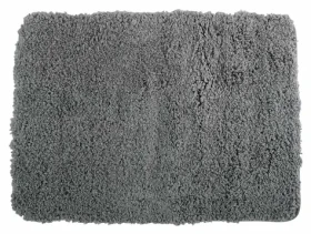 MSV MICROFIBER koupelnová předložka světle šedá 50 x 70 cm / mikrovlákno / protiskluzová