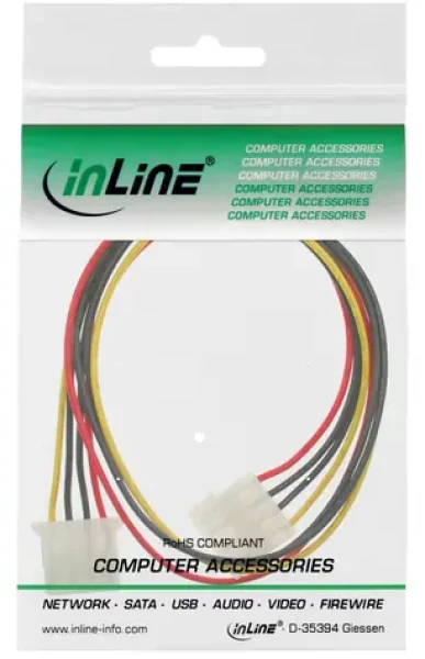 InLine / Prodlužovací kabel / 4-pin Molex / 30 cm (29650)