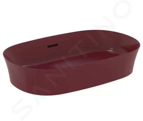 IDEAL STANDARD - Ipalyss Umyvadlo na desku, 600x380 mm, s přepadem, Pomegranate E1397V6