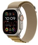 Apple Watch Ultra 2 GPS+Cellular 49mm Přírodní titanové tělo - Žlutohnědý alpský tah (L) / 165-210 mm (MX4H3)