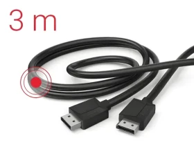DisplayPort DP1.2 kabel černá / Kabel / 4K UHD / M/M / 3 m (200697)