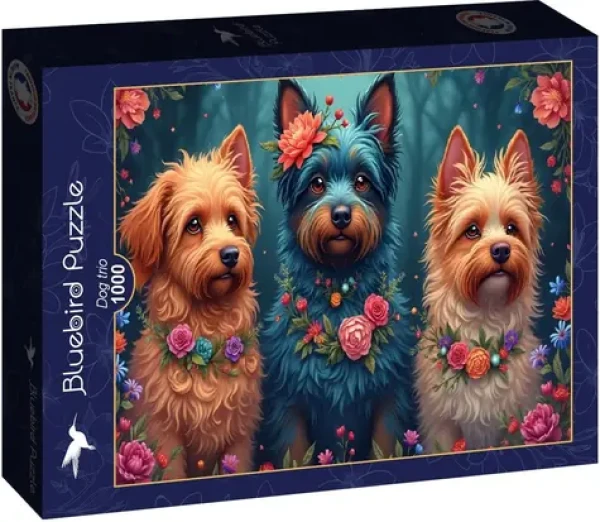 BLUEBIRD Puzzle Psí trio