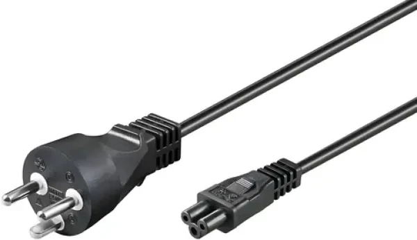 MicroConnect Power Cord DK Typ-K - C5 1m černá / Napájecí kabel / dánská koncovka / 250 V / 2,5 A (PE120810)