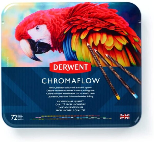 Derwent, 2306014, Chromaflow, umělecké pastelky, 72 ks