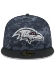 New Era Pánská kšiltovka Baltimore Ravens NFL 2026 Salute to Service 59FIFTY Fitted Velikost: 7 1/4