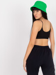 Černý sportovní crop top vycpanými košíčky. Velikost: