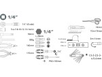 Sada nářadí 47 ks 1/4 EXTOL LADY 6590