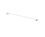 Erga Paris, rohová vzpěra pro sprchové zástěny o tloušťce skla 6/8/10 mm, délka 45cm, bílá matná, ERG-V02-PARIS-BAR45-WH