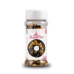 SweetArt cukrové zdobení Black Gold sprinkle mix (80 g)