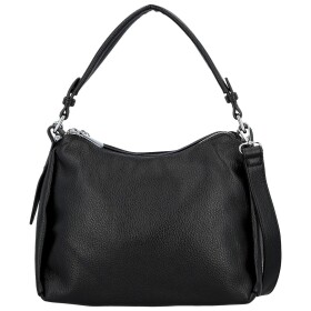 Trendy dámská koženková kabelka na rameno Magdalena, černá