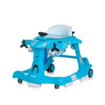 CHIPOLINO Chodítko interaktivní Airplane 3v1 modrá / od 6 měsíců (PRAP02403BL)