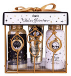 Koupelová sada Winter Glamour v drátěném košíku Vanilka a pižmo 2x100ml + 30ml
