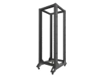 Lanberg Open Rack 32U černá / Otevřený rack / 19" / 600 × 800 mm / Nosnost 600 kg (OR01-6832-B)