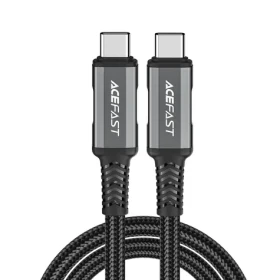 Acefast C1-09 šedo-černá / Kabel USB-C - USB-C / USB4 / PD3.1 / 5A / 1 m