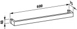 Laufen - Kartell Držák na ručník 60 cm, chrom/kouřová H3813320850001