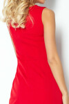 Dámské společenské šaty model 15042398 bez rukávů krátké červené Červená červená XL - numoco