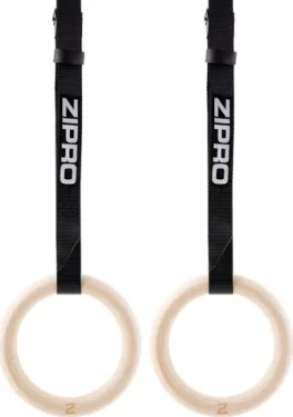 ZIPRO Wooden Ring Gymnastické kruhy 23cm 4.6m / max 200 kg (13112347)