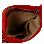 Trendy dámská koženková crossbody kabelka Alena, červená