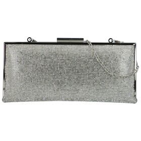 Luxusní dámská plesová kabelka Moon Iballa, stříbrná