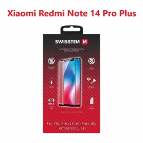 SWISSTEN FULL GLUE COLOR FRAME CASE FRIENDLY sklo pro XIAOMI REDMI NOTE 14 PRO PLUS 5G černá (54501880)