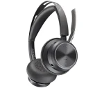 Poly Voyager Focus 2 černá / Bezdrátová náhlavní souprava / mikrofon / ANC / dvě sluchátka / Bluetooth / USB (76U46AA)