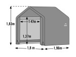 Plachtový přístřešek – ShelterLogic 1,8 × 1,8 m šedá