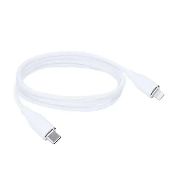 Solight SSC1901-S kabel USB-C (M) - Lightning (M) 1m bílá / silikon (8592718036126)