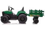 Mamido Dětský elektrický traktor s vlečkou Forest 24V 2x200W zelený
