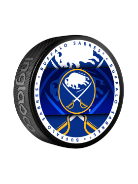 Inglasco / Sherwood Puk Buffalo Sabres Medallion Souvenir Collector Puck