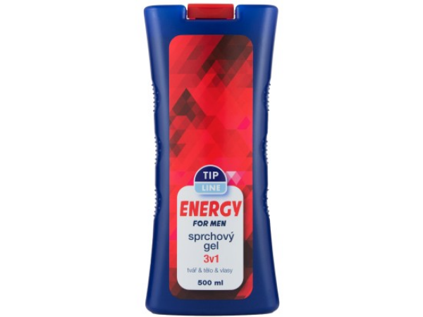 Tip Line Sprchový gel Energy for Man 3 v 1 500ml