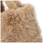 Stylová dámská plyšová kabelka do ruky Arianda, béžová