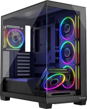 Modecom Volcano Stellar 5F ARGB černá / Počítačová skříň / ATX / E-ATX