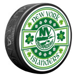 Mustang Puk New York Islanders NHL Lucky St. Patrick's Day Puck