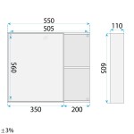 REA - Sada koupelnového nábytku s umyvadlem Gama T25023 KJM 60CM REA-M0205