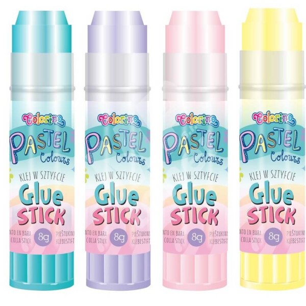 Colorino Pastel Colours lepicí tyčinka transparentní 9 g