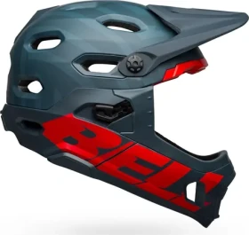 Bell Super DH MIPS Spherical matná modro-karmínová L (59-63 cm) / Cyklistická přilba / Full-Face / MIPS ochrana (BEL-7127503)