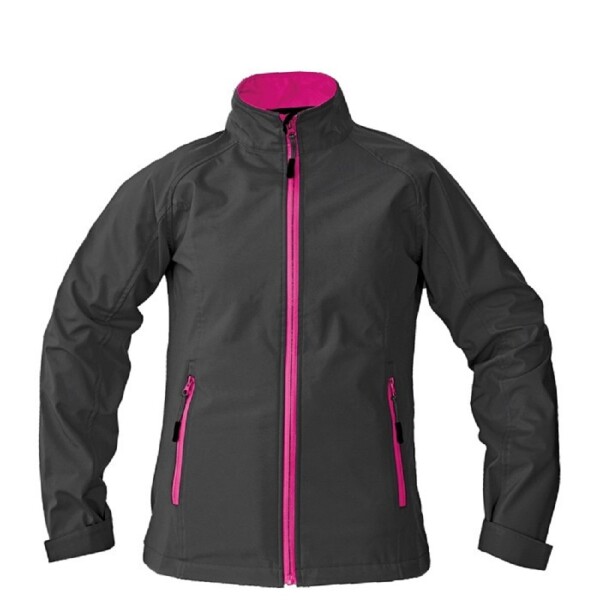 Bunda GAULA LADY Softshellová dámská nepromokavá kontrastní zip černá DOPRODEJ!!! XS- černá