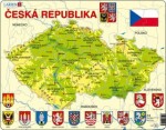 Puzzle MAXI - Mapa Česká republika/56 dílků - Larsen