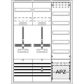 Striebel & John 2CPX054287R9999 DA37CG Osazená rozvodnice pod omítku, na omítku, částečně zapuštěný Obsah 1 ks