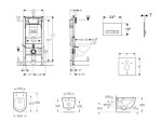 GEBERIT - Duofix Set předstěnové instalace, klozetu Oudee a sedátka softclose, tlačítko Sigma50, chrom/alpská bílá SANI11CA3126