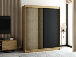 Šatní skříň Abi Lamelo Barva korpusu: Dub artisan, Rozměry: 100 cm