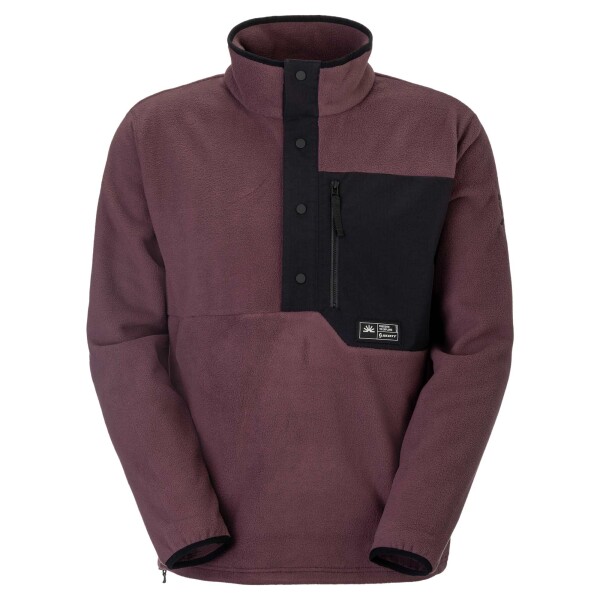 SCOTT Pullover M's Escape Original Fleece, Cocoa Red (vzorek) velikost: M