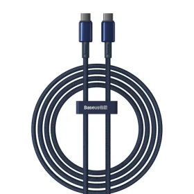 Baseus Tungsten Gold Kabel USB-C na USB-C 2m modrá / 2x USB-C (M) / 100W (P10319800321-04)
