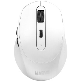 Marvo WM106W bílá Bezdrátová optická myš 1600 DPI 2.4GHz USB přijímač Bluetooth WM106W