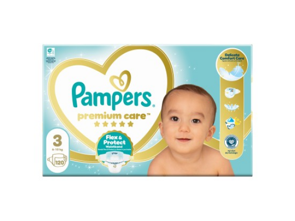 Pampers Premium Care, vel. 3, 120 ks